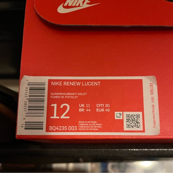 Nike Renew Lucent Gunsmoke Bright Violet 12 US - Picture 5 of 5
